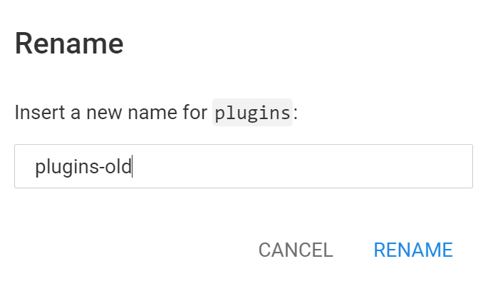 Screenshot plug-ins hernoemen
