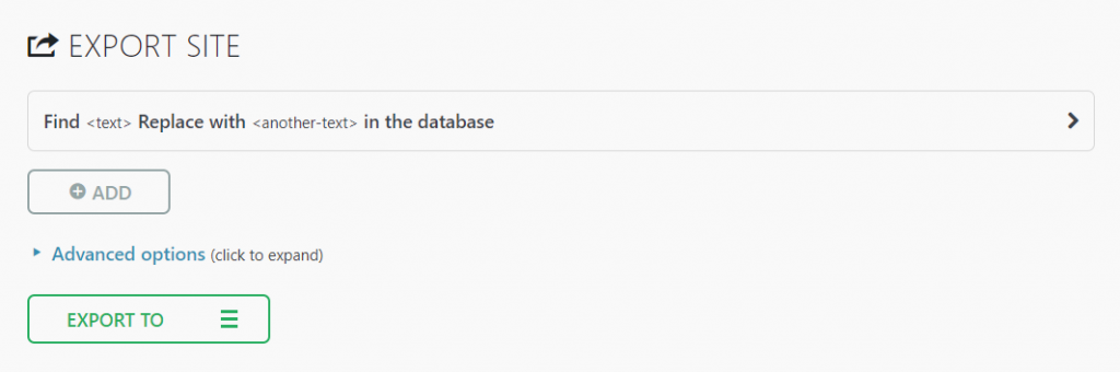 Een back-up exporteren.