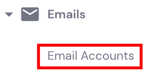 E-mailaccounts selecteren