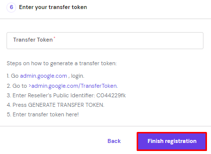 Registratie voltooien