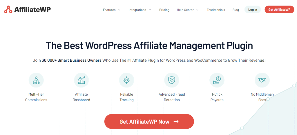 AffiliateWP startpagina
