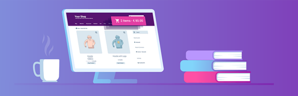 Menu Cart voor WooCommerce startpagina
