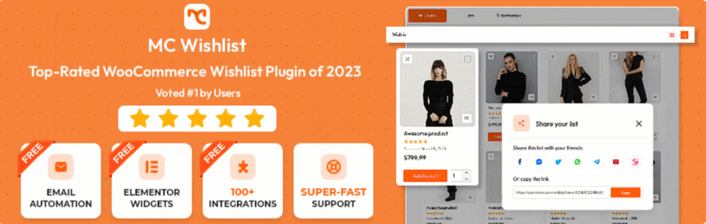 MoreConvert WooCommerce Wishlist startpagina
