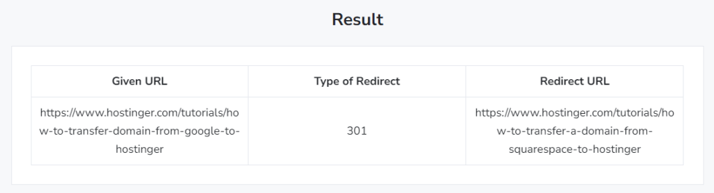 Je domeinredirects testen.