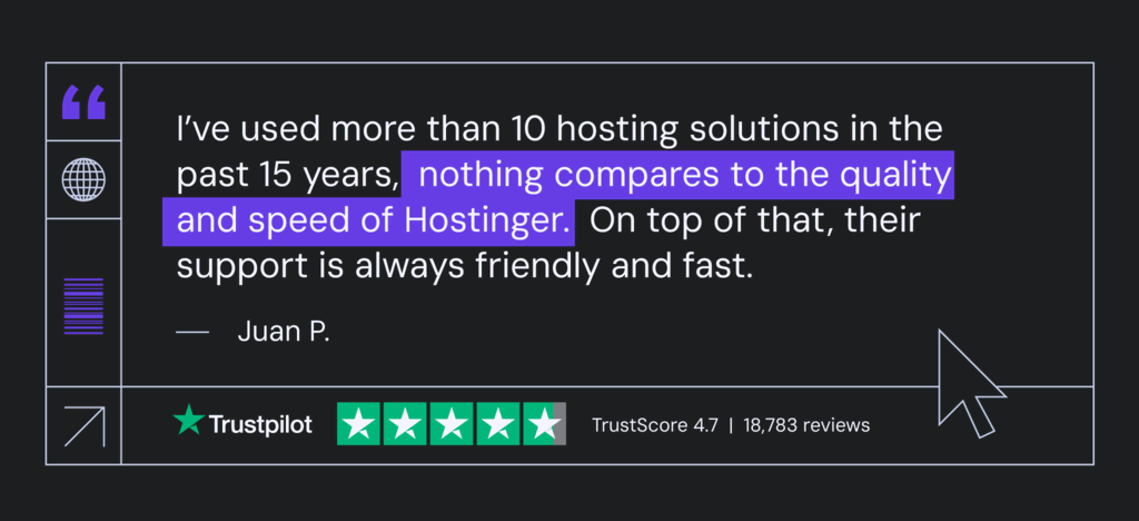 Hostinger na Trustpilot