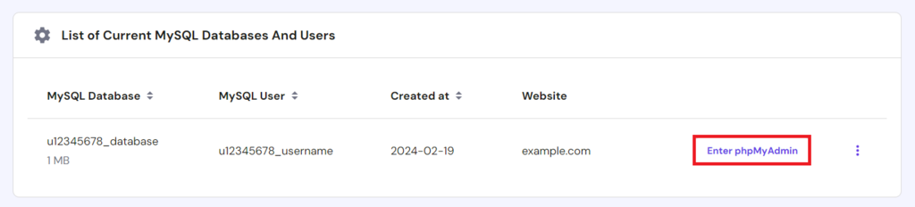 Dostęp do phpMyAdmin w hPanel