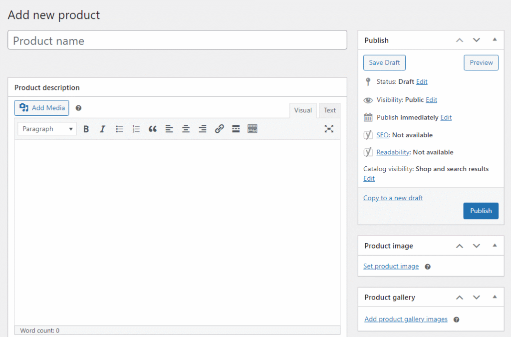Dodawanie nowego produktu w WooCommerce