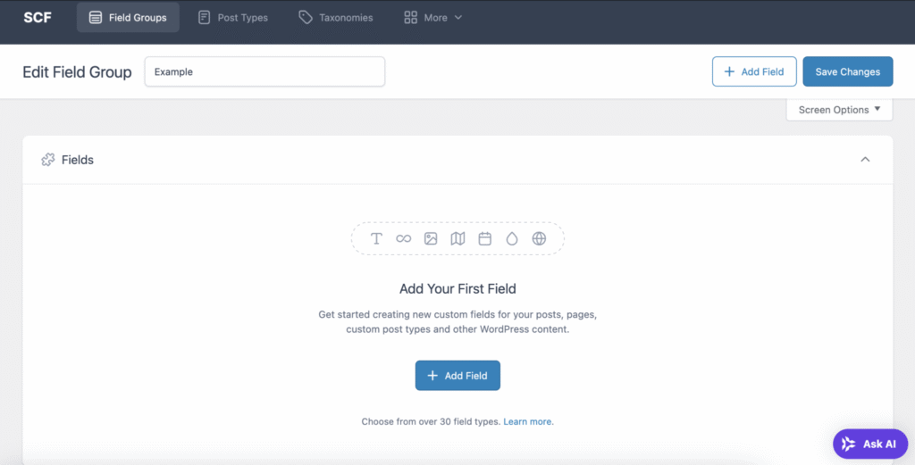 Przykład wtyczki Secure Custom Fields