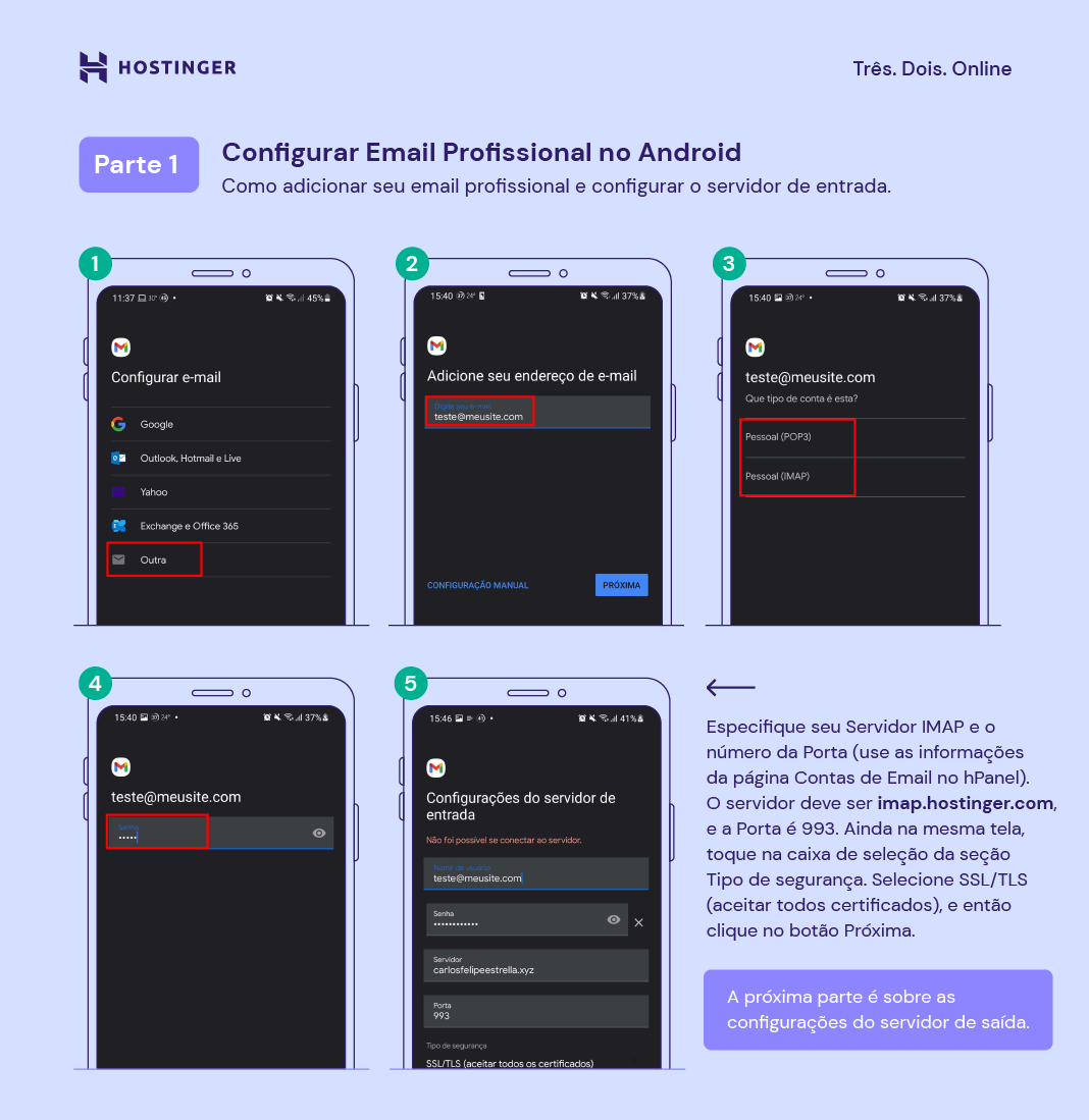 Guia prático: como configurar email no seu celular Android
