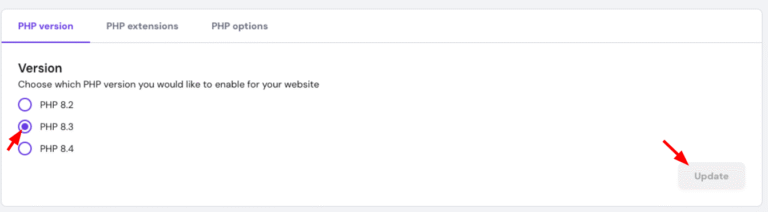 How to Change the PHP Version of Your Hostinger Hosting Plan