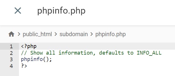 Checking the current PHP version of a folder