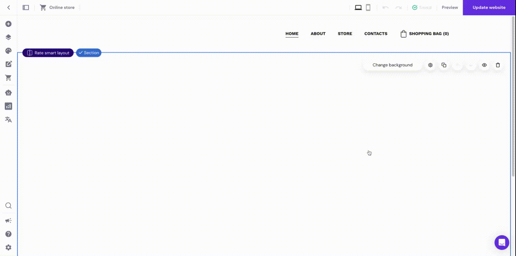 Displaying product subcategories on a website