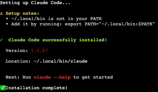 Claude Code installation