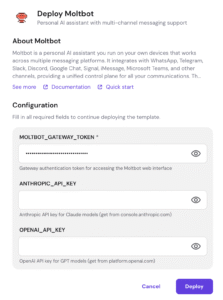 Moltbot setup on Hostinger