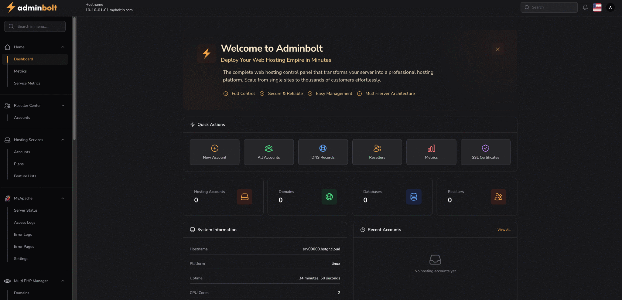 How to use the AdminBolt VPS template at Hostinger