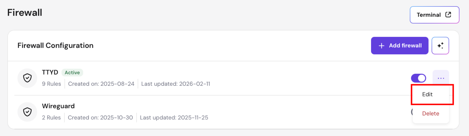 How to Use a Managed VPS Firewall at Hostinger