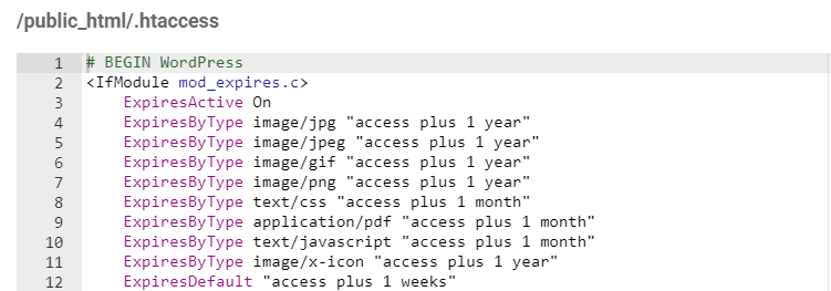 editing htaccess file via hPanel