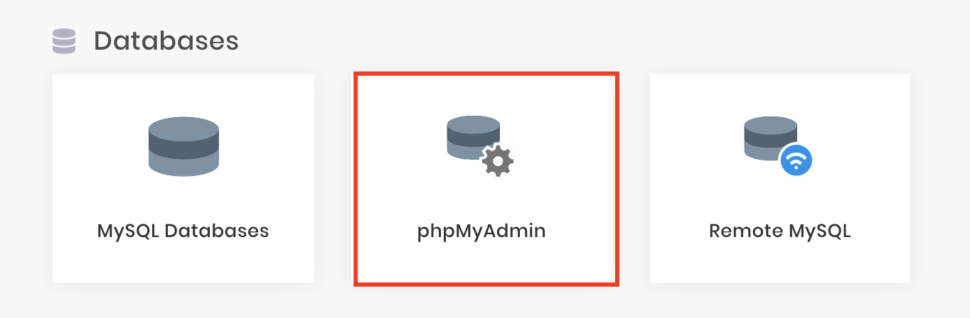 vào phpMyAdmin trong Hostinger để kiểm tra database