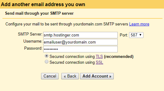 up gmail with a custom domain