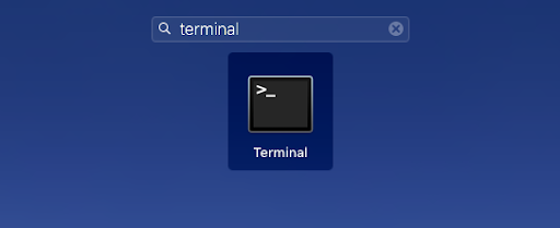 open terminal on MacOs