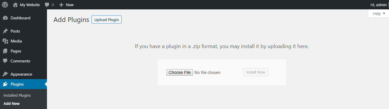 This image shows you how to upload plugins manually in WordPress