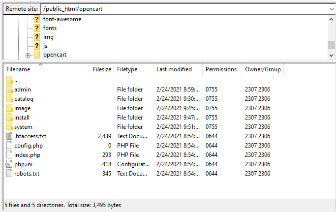 Screenshot showing how to drag and drop files into Empty Directory Listing