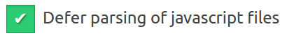Defer parsing of Javascript files in wordpress via speed booster pack