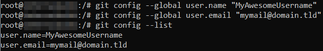Git config command to set configuration settings like username and email. An alternative way would be to open Gitconfig file and make the configuration changes manually.