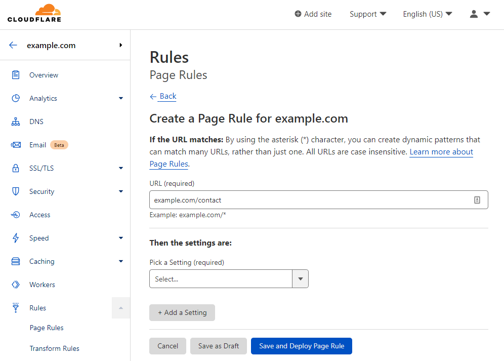 Cloudflare's Email Obfuscation page rule