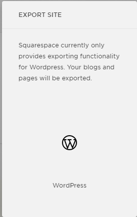 Exporting Squarespace to WordPress platform