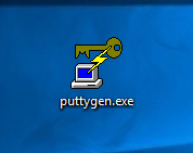 The puttygen.exe file