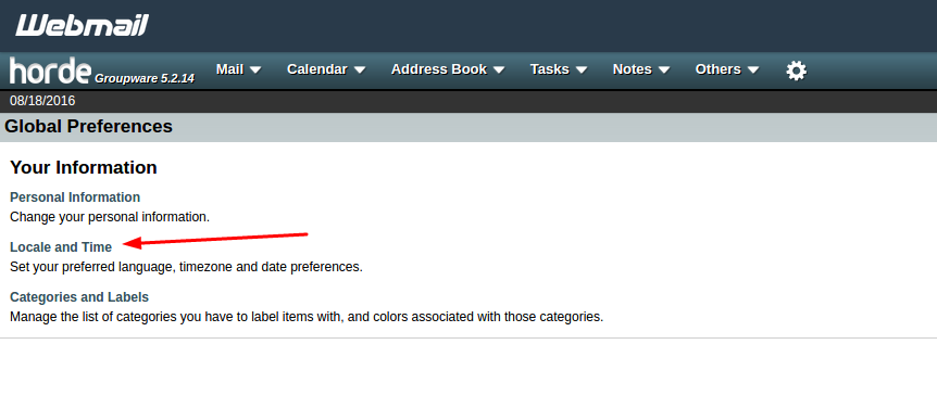 Horde -> Global preferences
