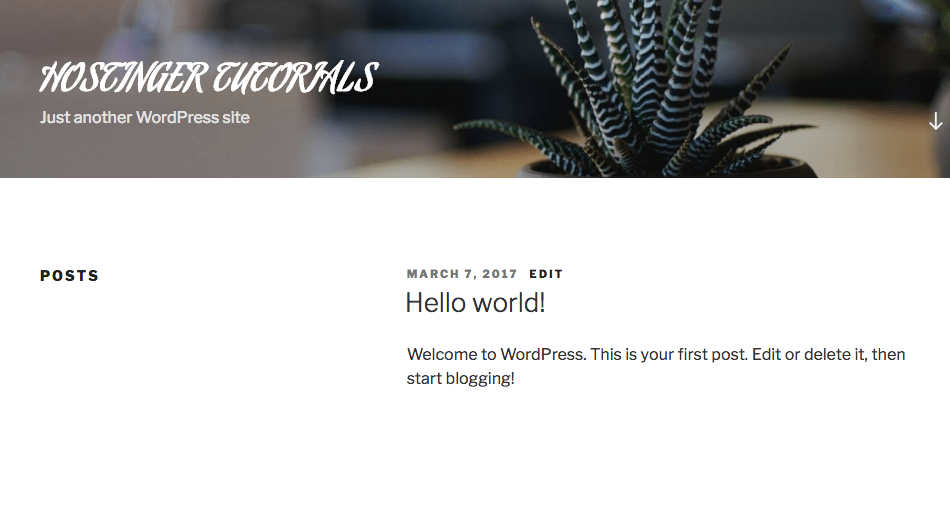 Custom font applied to WordPress title