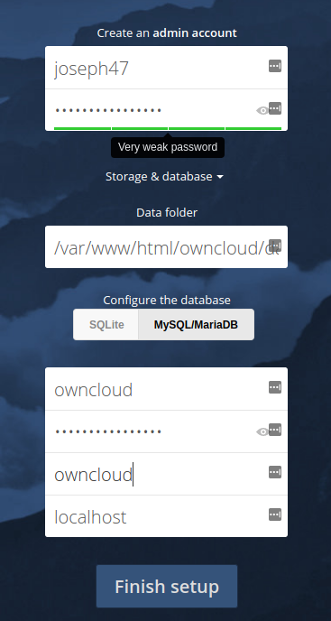 ownCloud CentOS7