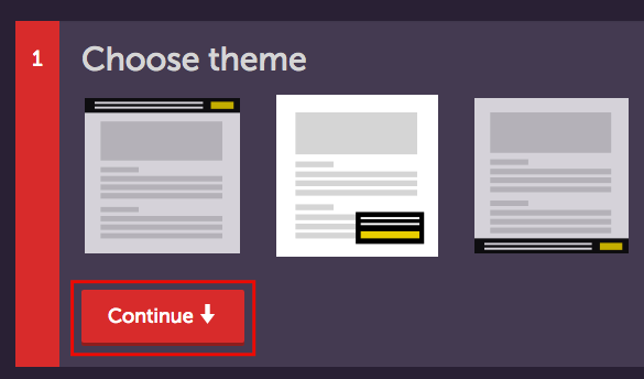 Selecting theme for cookie notice