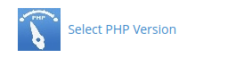 Pilih link PHP Version