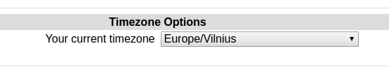 SquirrelMail -> Time Zone options