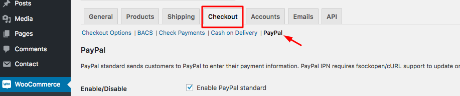 WooCommerce Checkout Tab