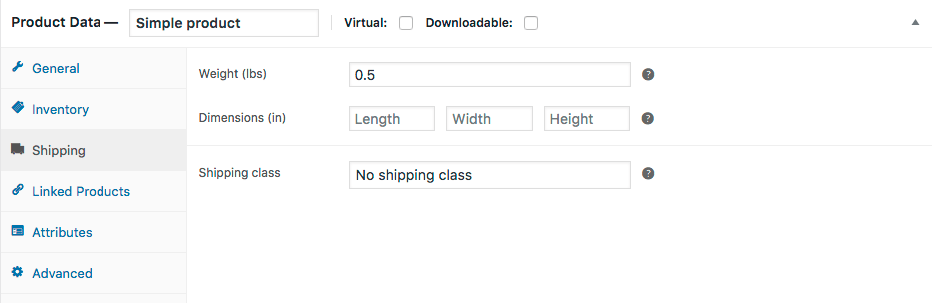 WooCommerce Product Shipping Section