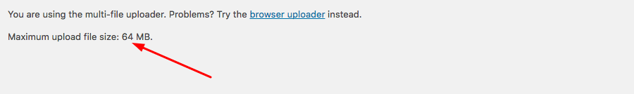 WordPress Maximum Upload File Size Limit