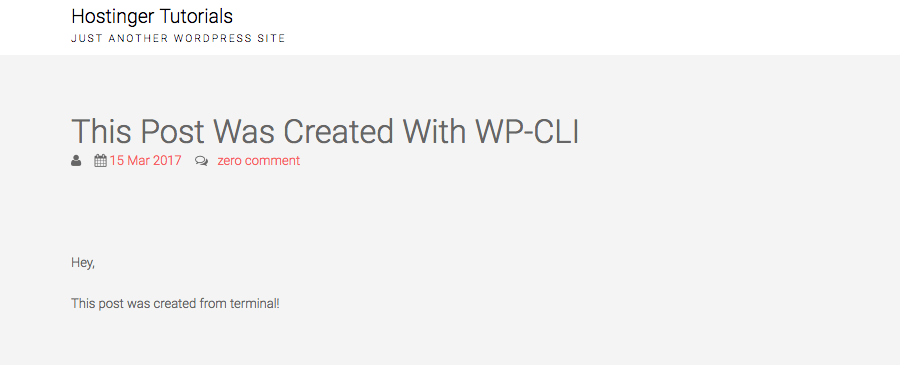 WP-CLI Create Post