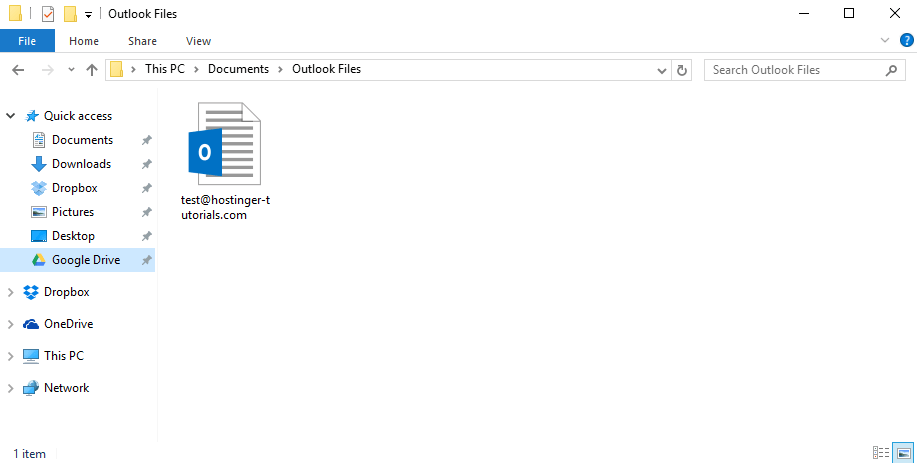 Outlook Yedek Dosyası