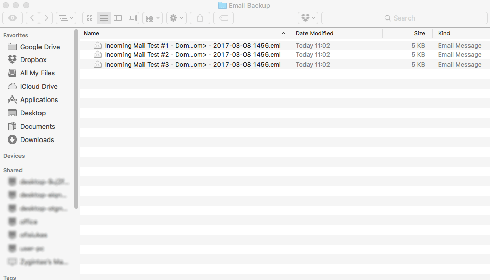 Thunderbird Yedek Dosyaları