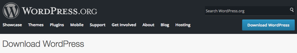 tela de download do wordpress.org