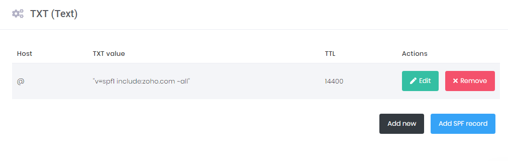 Setting up a SPF record in hPanel