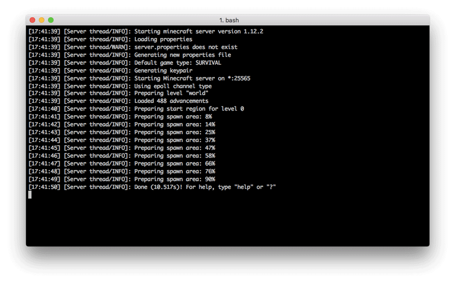 Exécuter un serveur Minecraft sur MacOS