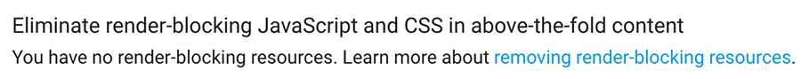 Eliminate render-blocking JavaScript and CSS in above-the-fold content telah diatasi di WordPress
