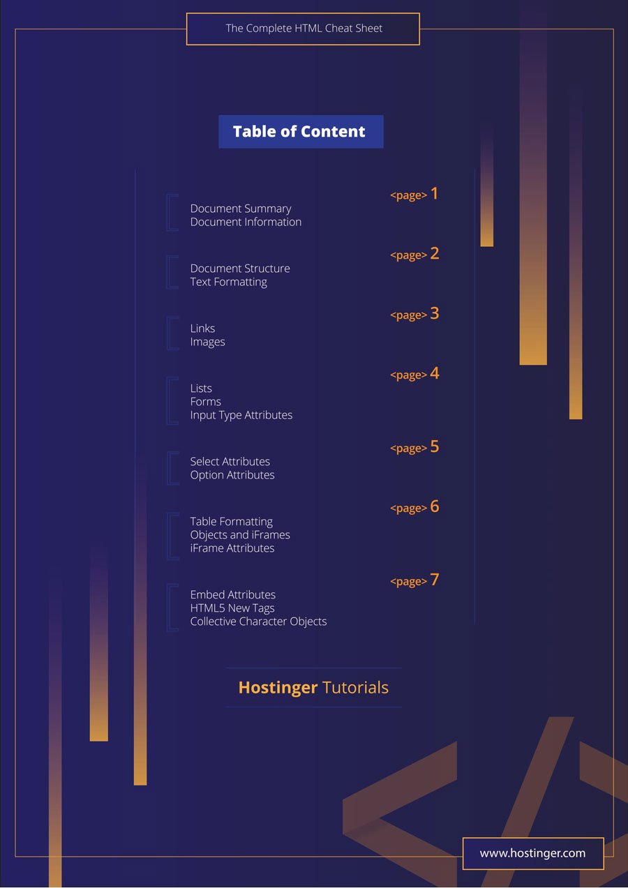 HTML Cheat Sheet for 2020 New HTML5 Tags Included in PDF HTML Cheat Sheet for 2020 New HTML5 Tags Included in PDF