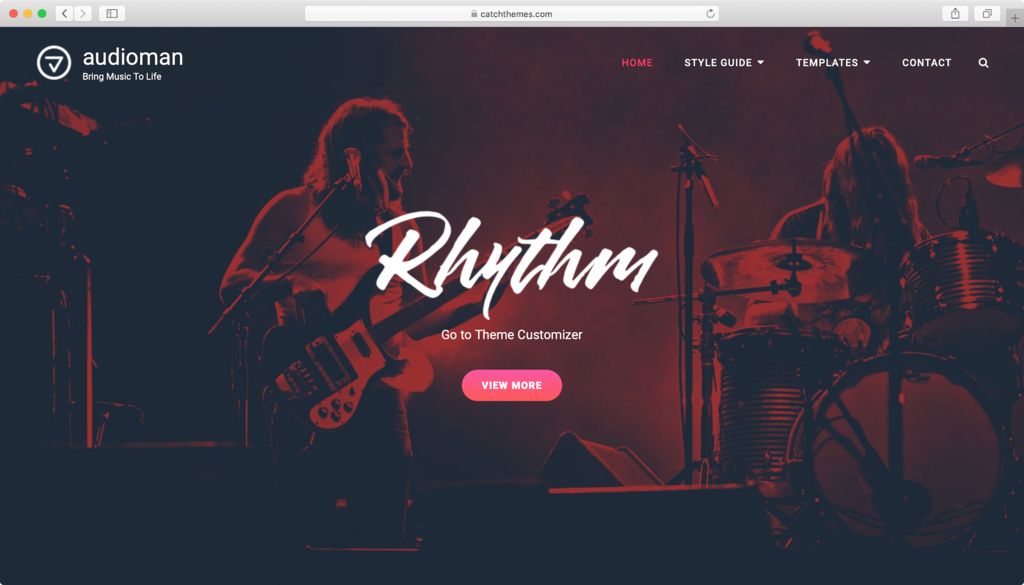 WordPress theme free Punte