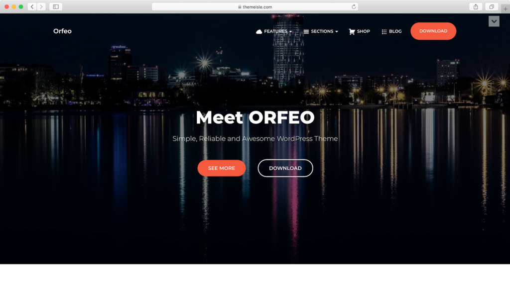 Theme WordPress Free Orfeo